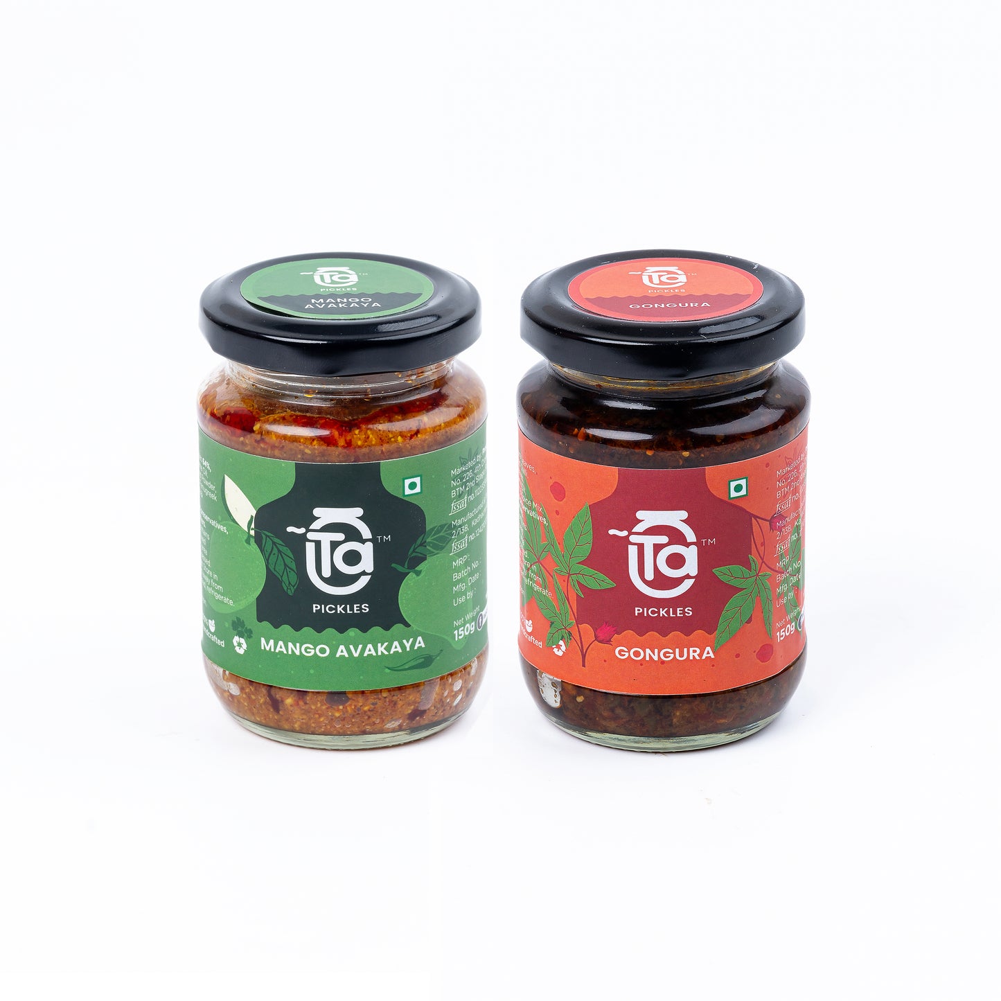 Mango Avakaya & Gongura Pickle - 150gm Made with Cold Pressed Oil