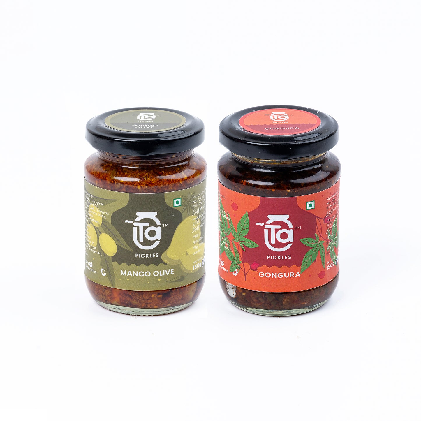 Mango Olive & Gongura Pickle - 150gm Made with Cold Pressed Oil