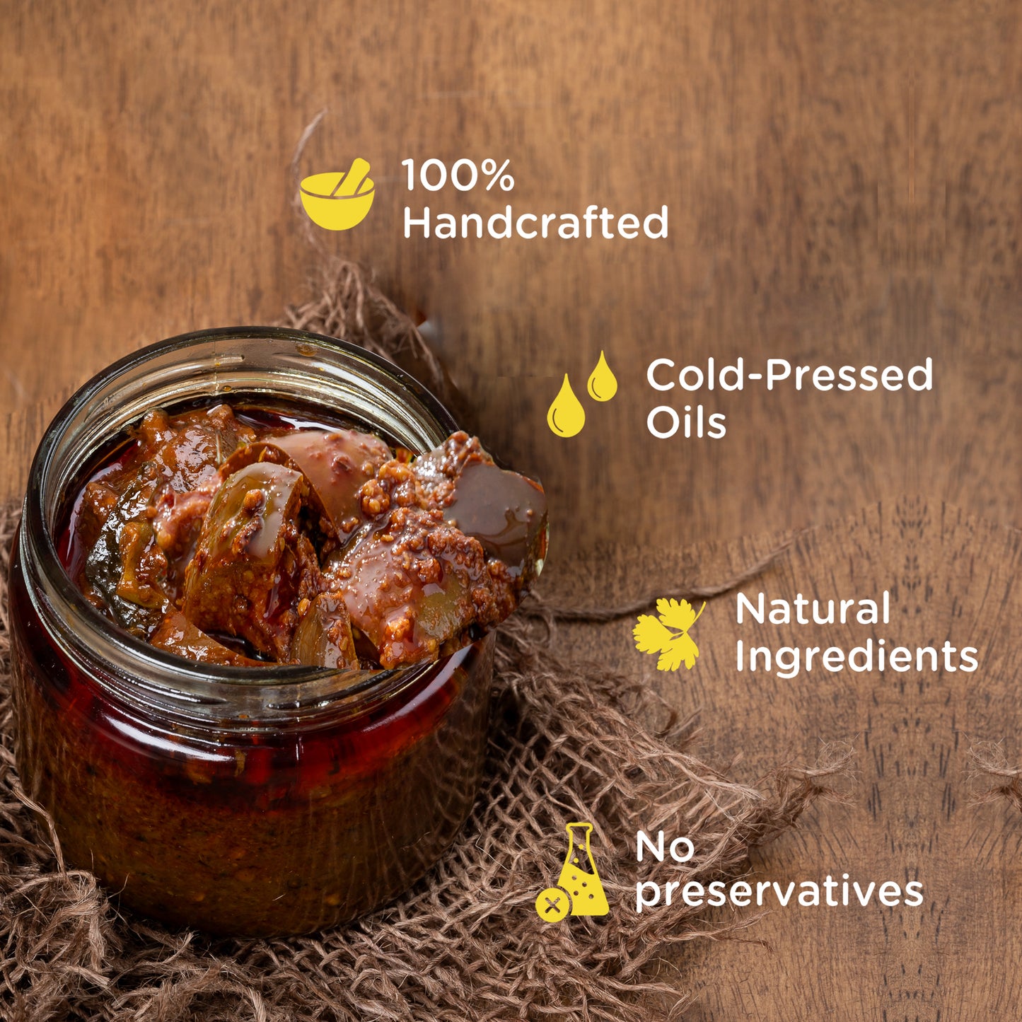 Ta Pickles | Mango Avakaya Pickle With Garlic | Made with Cold Pressed Oil | Homemade | Traditional Indian Taste | Natural | No Preservatives (150 gm)