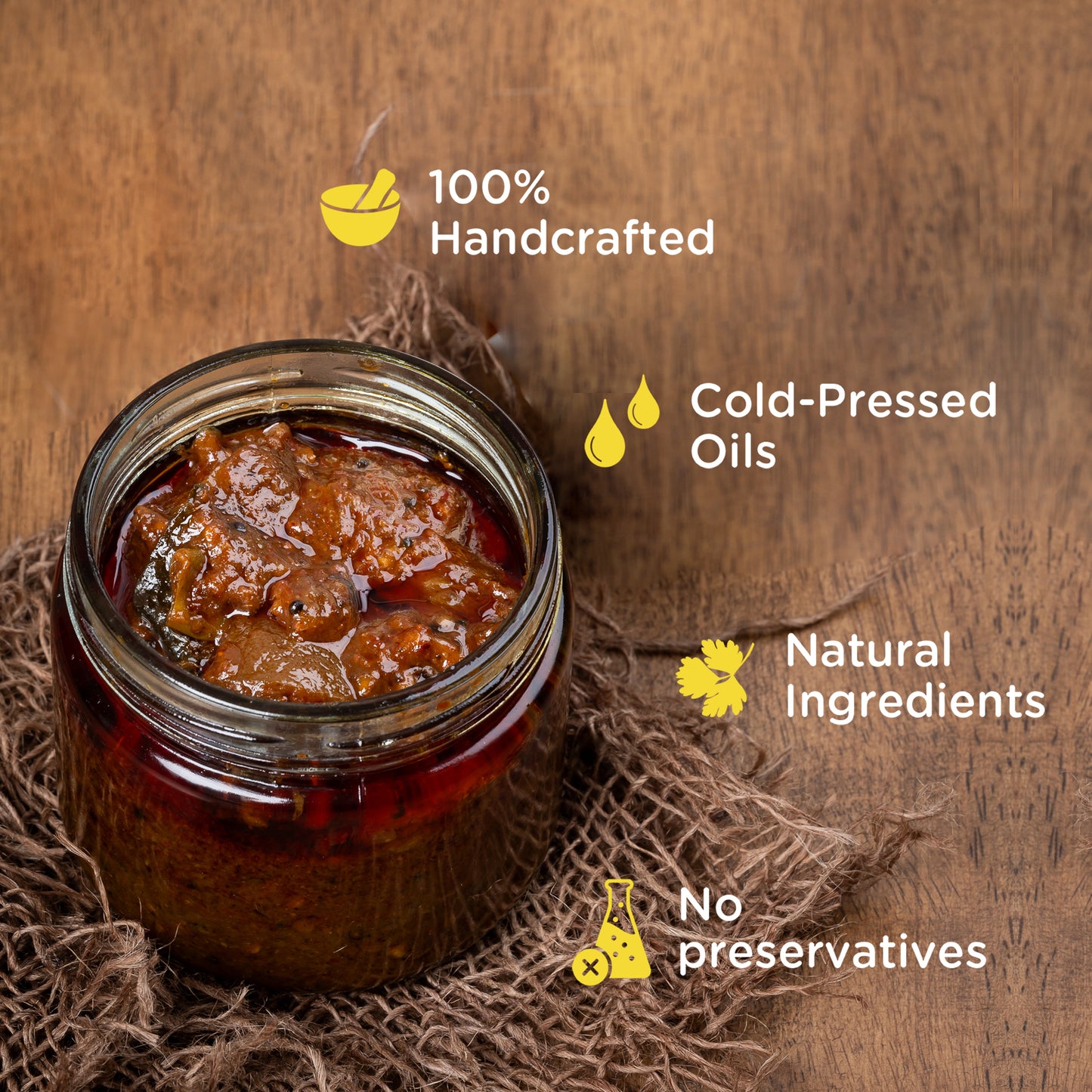 Ta Pickles | Lemon Ginger & Green Chilli Pickle | 150 g | Made with Cold Pressed Oil | Homemade | Traditional Indian Taste | Natural | No Preservatives
