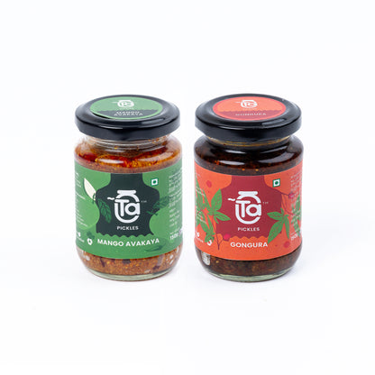 Mango Avakaya & Gongura Pickle - 150gm  Made with Cold Pressed Oil