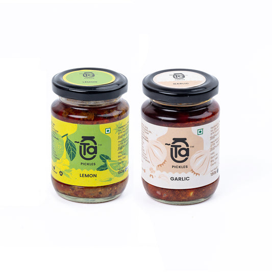 Lemon Ginger & Garlic Pickle - 150gm Made with Cold Pressed Oil