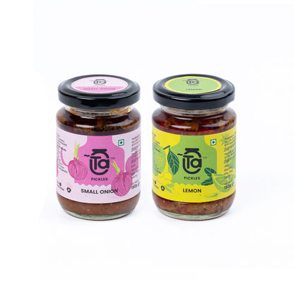 Small Oinion & Lemon Ginger Pickle - 150gm Made with Cold Pressed Oil