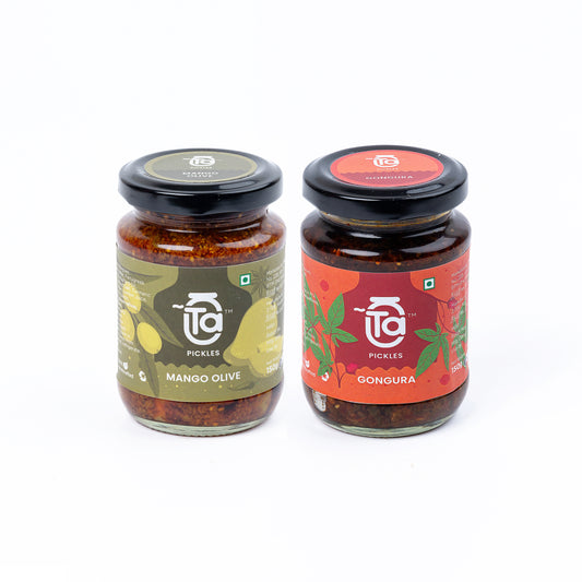 Mango Olive & Gongura Pickle - 150gm Made with Cold Pressed Oil