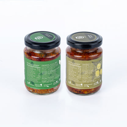 Mango Avakaya & Mango Olive Pickle  - 150gm Made with Cold Pressed Oil