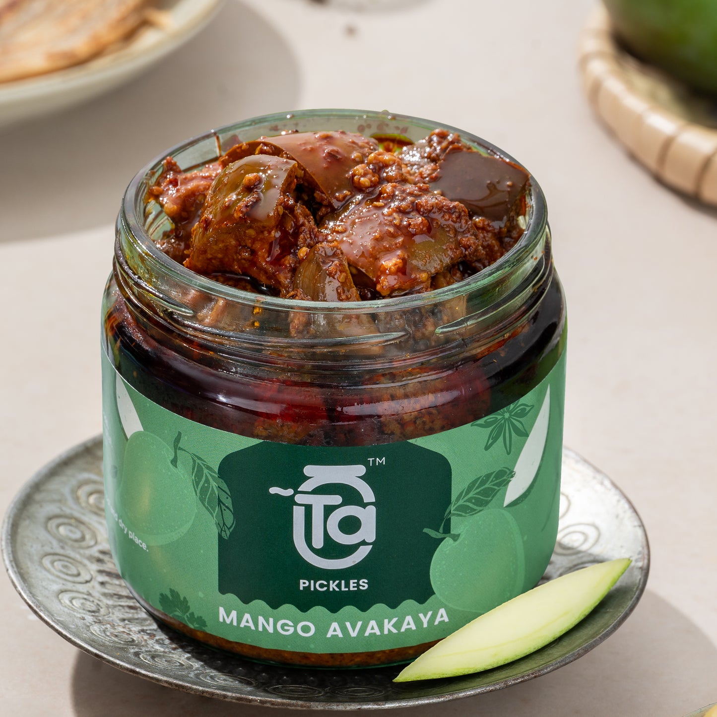 Mango Avakaya & Garlic Pickle - 150gm Made with Cold Pressed Oil