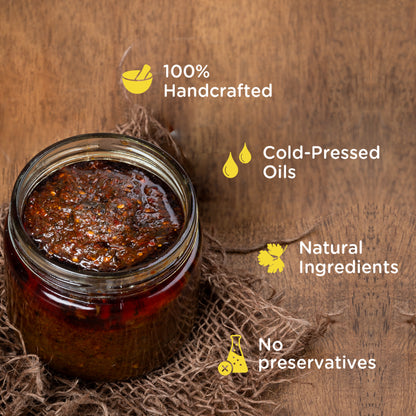 Gongura Pickle 275 gm - Made with cold-pressed oil & No preservatives