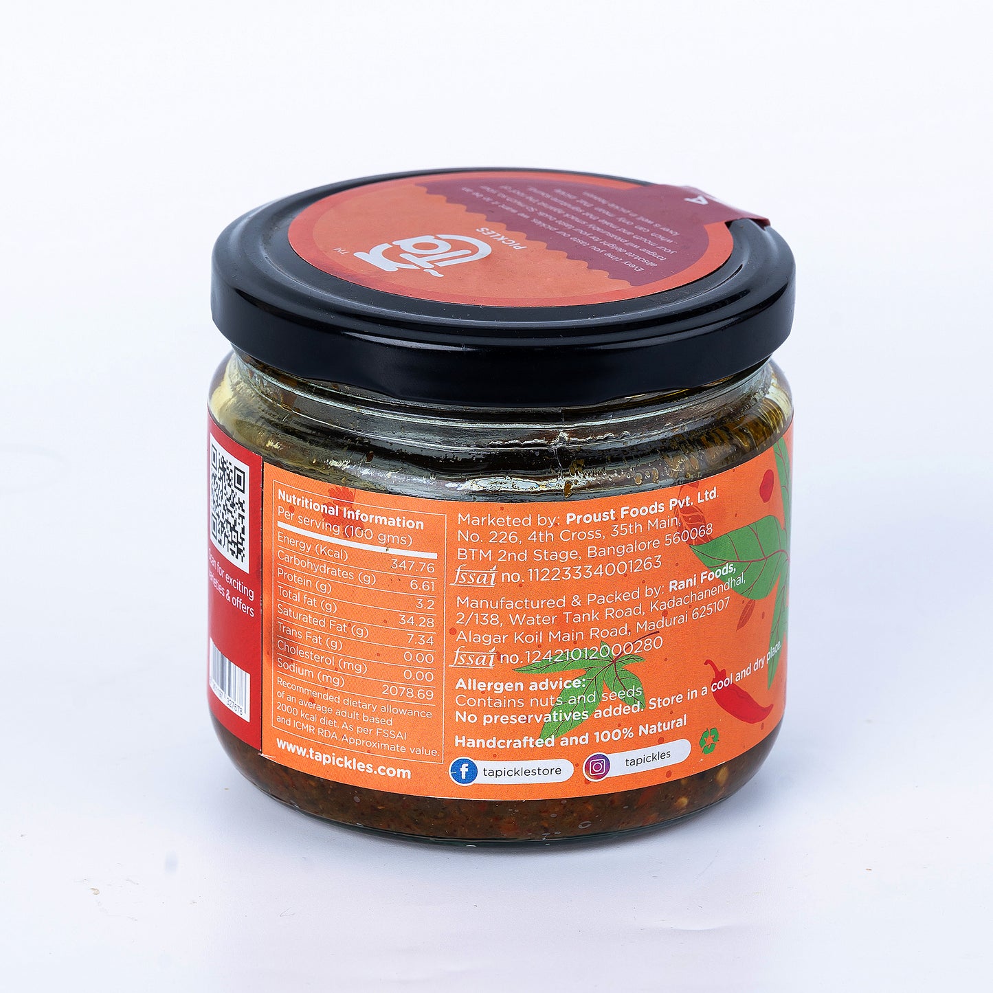 Gongura Pickle 275 gm - Made with cold-pressed oil & No preservatives