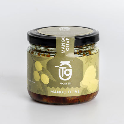 Mango Olive Pickle 275 gm - Made with cold-pressed oil & No preservatives